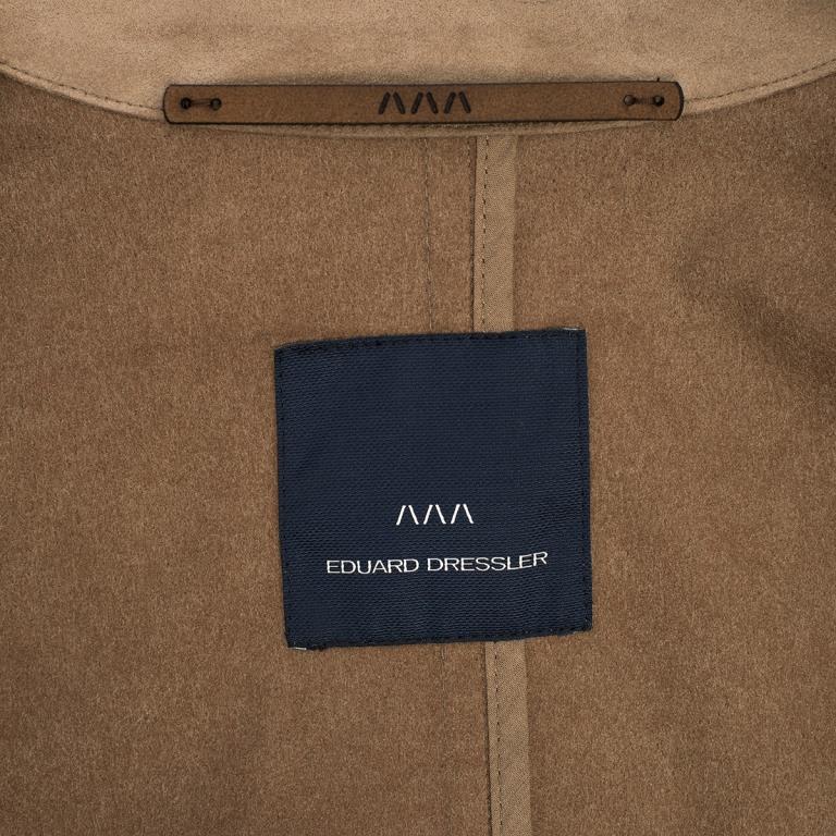 Пиджак из искусственной замши с накладными карманами