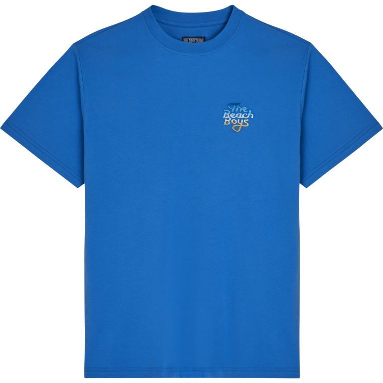Мужская Хлопковая Футболка - Vilebrequin x The Beach Boys