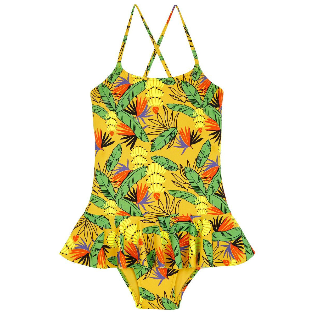Купальник Слитный с Оборками для Девочек Go Bananas