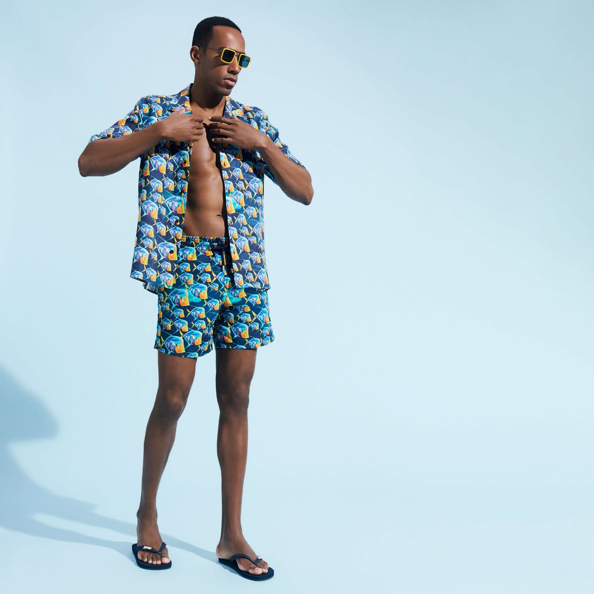 Удлиненные Мужские Плавательные Шорты Ronde des Tortues Multicolores