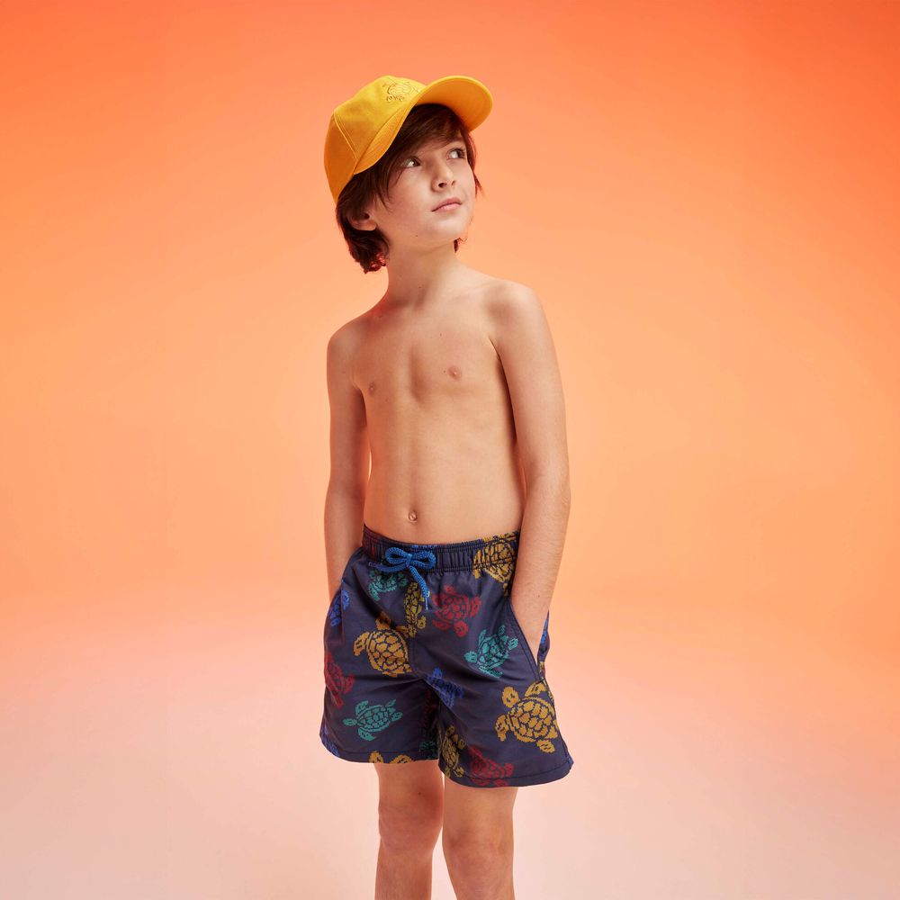 Плавательные Шорты для Мальчиков Ronde des Tortues Tricot - Vilebrequin x Falke