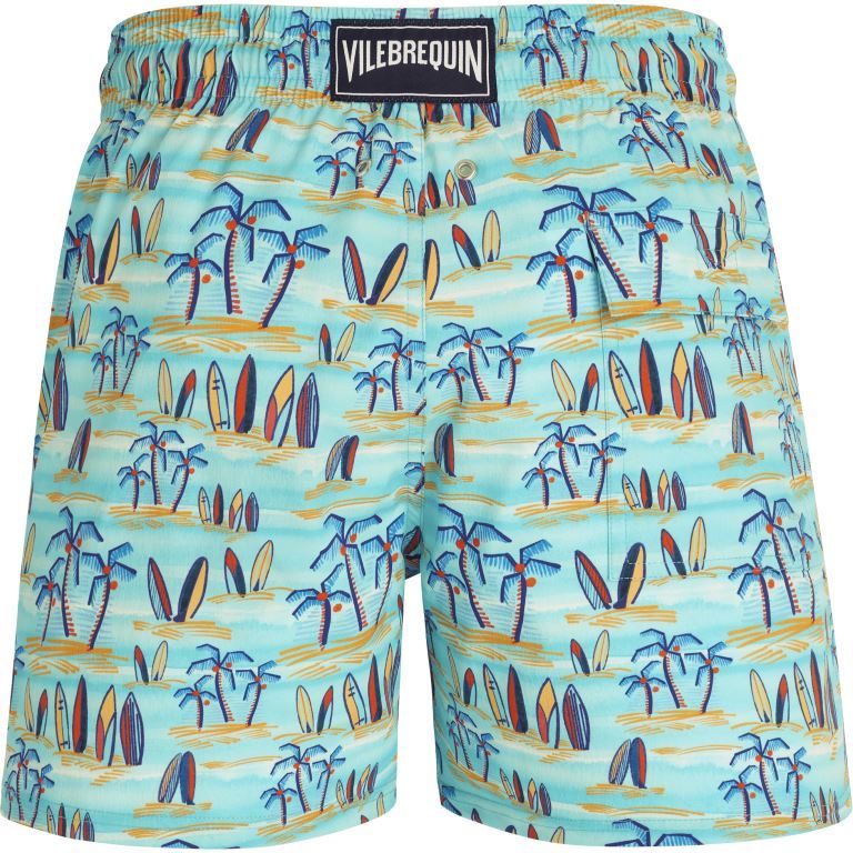 Мужские Плавательные Шорты из Эластичной Ткани Palms & Surfs - Vilebrequin x The Beach Boys