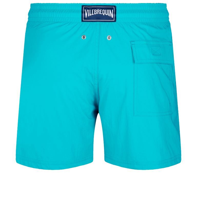 Мужские Плавательные Шорты из Эластичной Ткани Однотонные