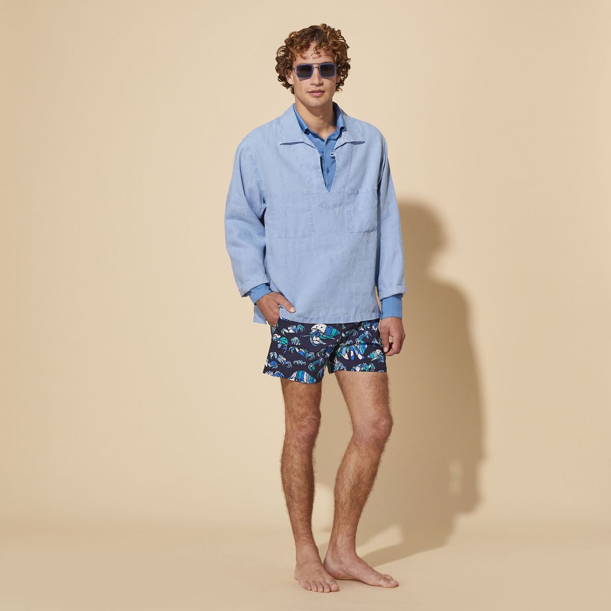 Мужские Плавательные Шорты из Эластичной Ткани Hermit Crab